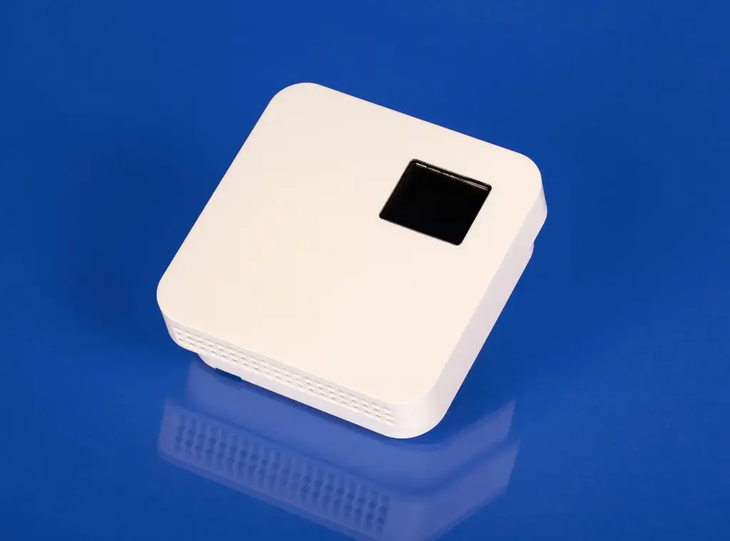 [RCD 010 THD] Transmetteur de dioxyde de carbone (CO2) + température (T) + humidité (rH) avec écran LCD couleur pour montage en pièce